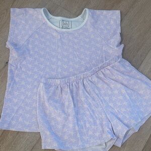 Lilac Starry Kids Pajama Set